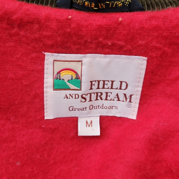 Vintage Field and Stream Mens medium Corduroy Hunting Coat Wool lined - Picture 2 of 14